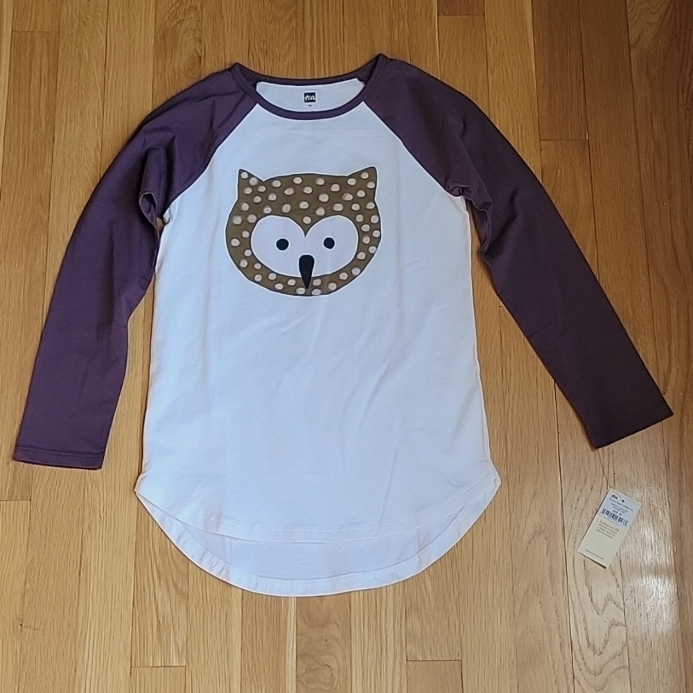 NWT Tea Collection Raglan - Owl